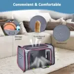 GOOPAWS Soft-Sided Kennel Pet Carrier for Small Dogs, Cats, Puppy, Airline Approved Cat Carriers Dog Carrier Collapsible, Travel Handbag & Car Seat