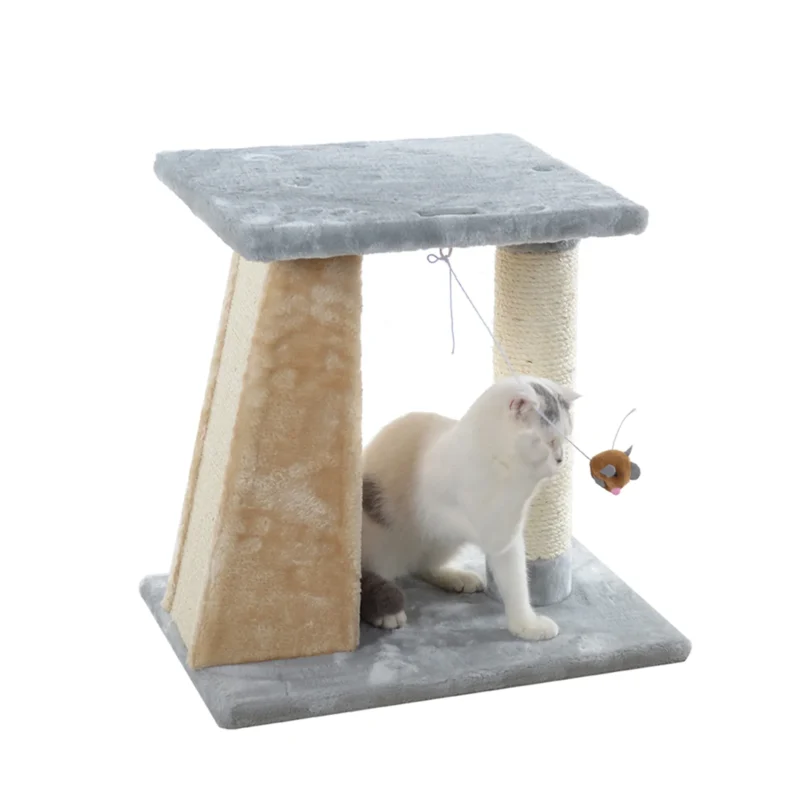 Armarkat 2 Level Platform Scratcher Real Wood Cat Post