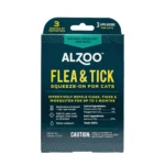 ALZOO Plant-Based Flea & Tick Repellent Squeeze-On Cat