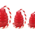 USA-K9 Grenade Durable Rubber Chew Toy, Treat Dispenser, Reward Toy, Tug Toy, and Retrieving Toy